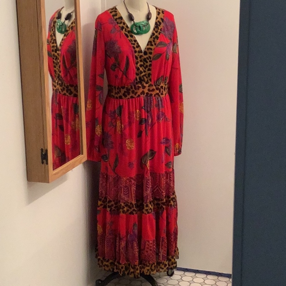 PRELOVED Red Floral Dress by IMAN